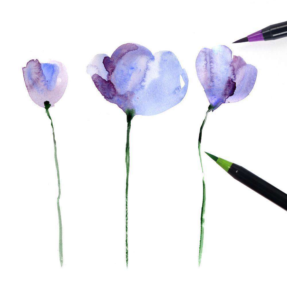 Watercolour Brush Pens - Set of 20 - Image 4