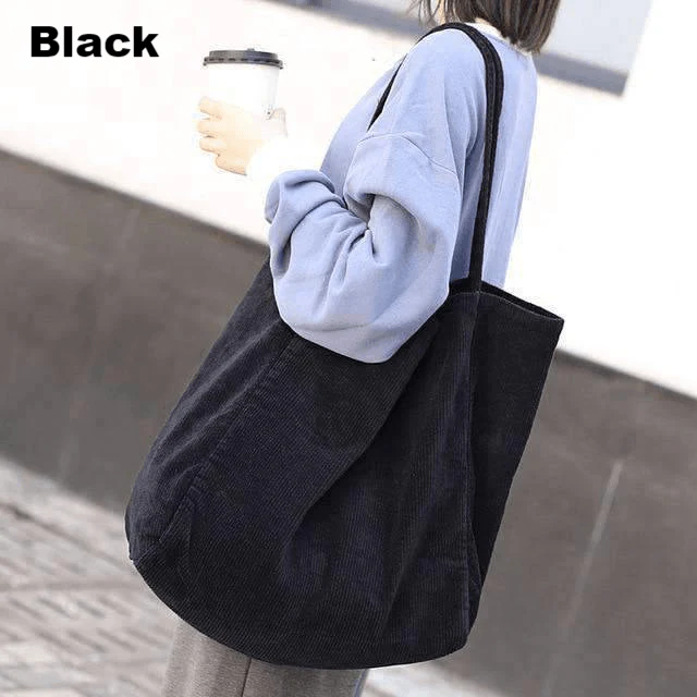 Large Cord Eco Tote Bag - Image 6