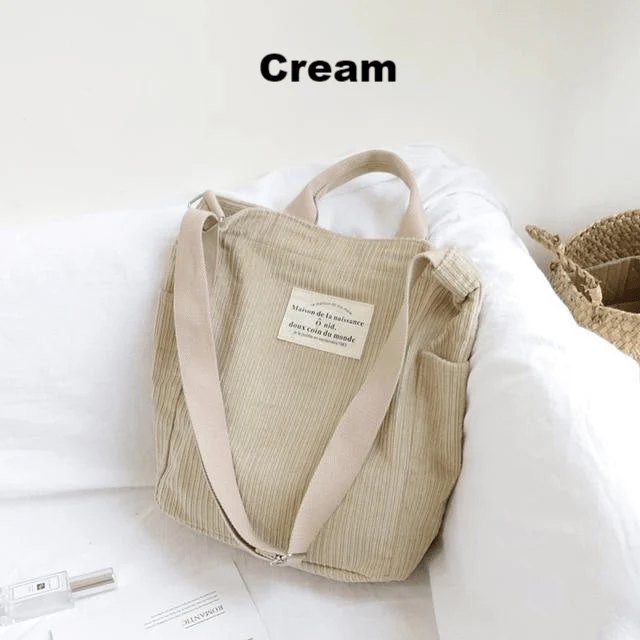 Life + Travel Cord Tote Bag - Image 12