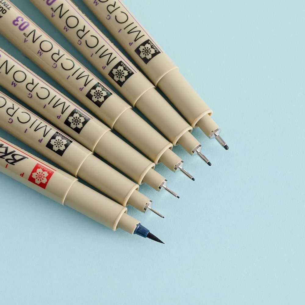 6 Set Sakura Pigma Micron Pens - Image 4